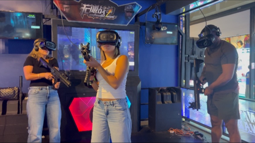 VR Arena Shooting Gameplay